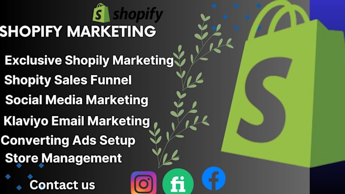 Gig Preview - Be your social media manager, shopify dropshipping marketing, shopify sales ads