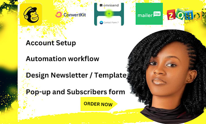 Gig Preview - Setup mailchimp  zoho  mailerlite convertkit omisend automations