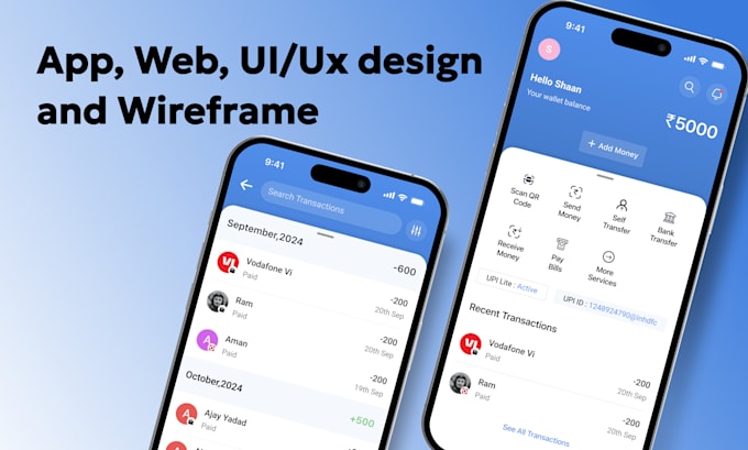 Gig Preview - Do mobile and web UI design in minimum time