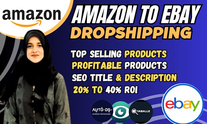 Gig Preview - Do amazon to ebay dropshipping, ebay top product listings and SEO optimization