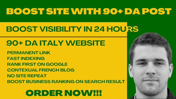 Gig Preview - Boost SEO from top IT italy da90 newspapers backlinks building do follow italy