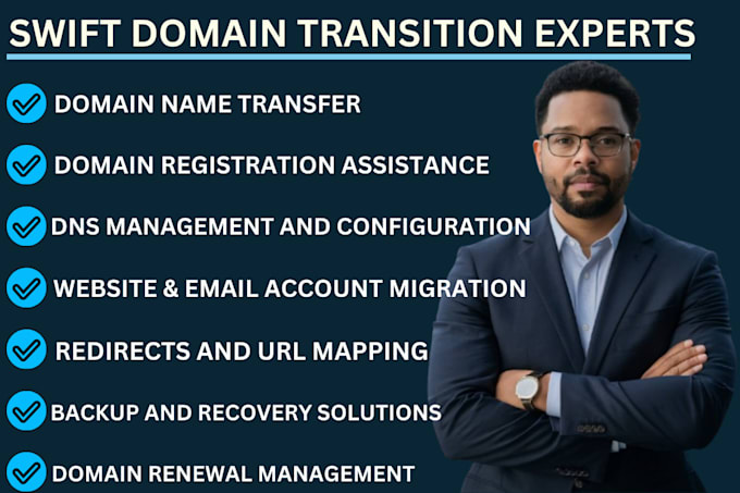 Gig Preview - Transfer or move domain, dns, website transfer, hosting, zoho, google workspace