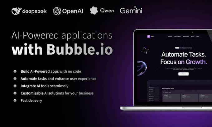 Gig Preview - Create profitable saas products using bubble io