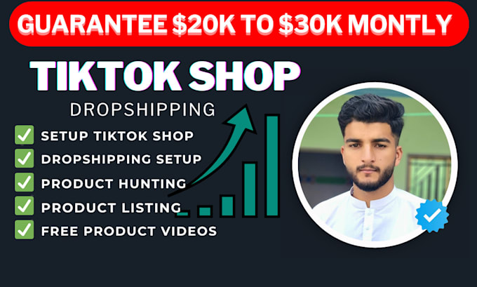 Gig Preview - Fix, setup tiktok shop and tiktok shop dropshipping