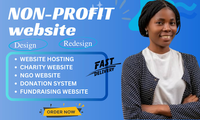 Gig Preview - Create modern website for nonprofit, charity, ngo fundraising website