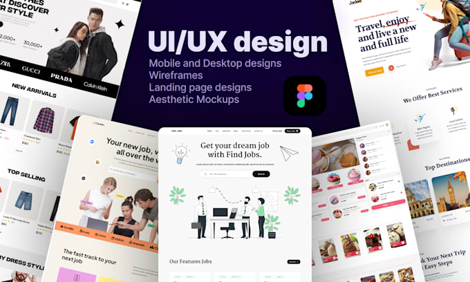 Gig Preview - Create a professional UI UX design for your website or app