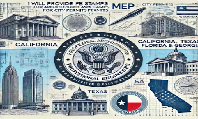 Gig Preview - Stamp, seal and approve architectural city permit for USA,  canada, and tennsses