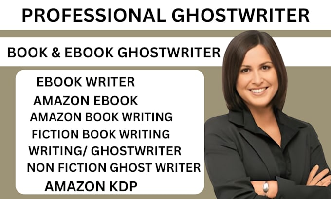 Gig Preview - Be your book ghostwriter, and medical ebook, ebook ghostwriter