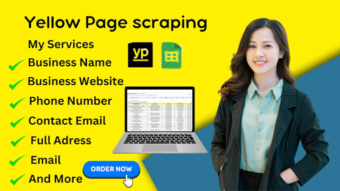 Gig Preview - Do professional yellow pages data scraping