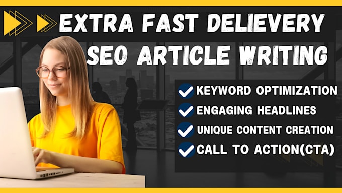 Gig Preview - Seo article writing, blog post writing or content writing