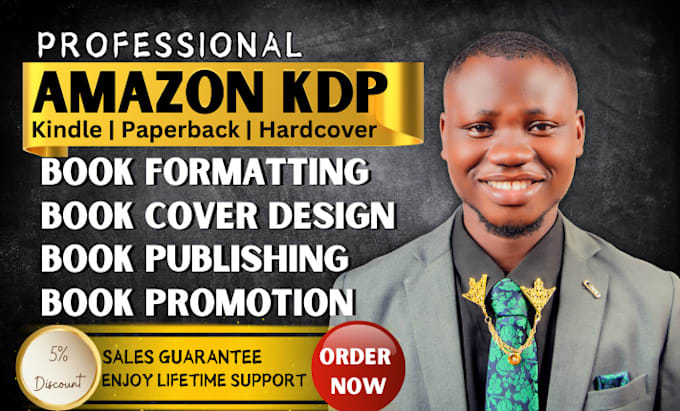 Gig Preview - Do amazon kdp book publishing kindle direct format paperback book layout design