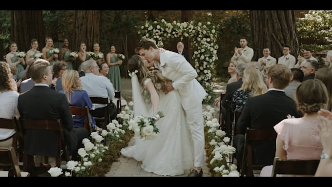 Gig Preview - Create cinematic wedding video editing professional highlights storytelling