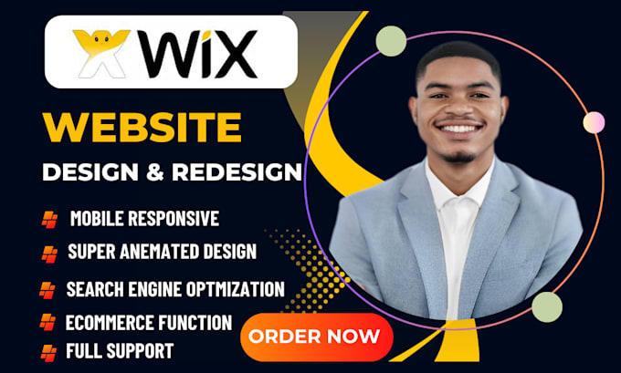 Gig Preview - Design wix website redesign wix website clean wix website