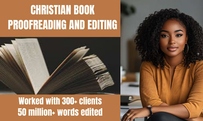 Gig Preview - Be your dedicated christian book editor for editing and proofreading