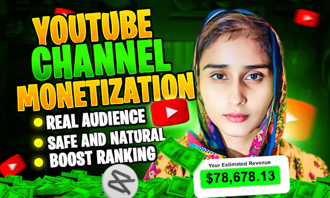 Gig Preview - Do channel promotion for complete youtube monetization