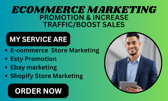 Gig Preview - Boost shopify etsy ebay via ecommerce marketing promotion increase sales traffic