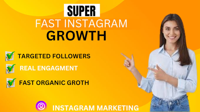 Gig Preview - Do expert instagram growth marketing