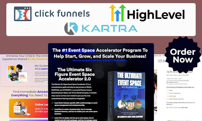 Gig Preview - Build clickfunnel sales funnels, landing pages on clickfunnels