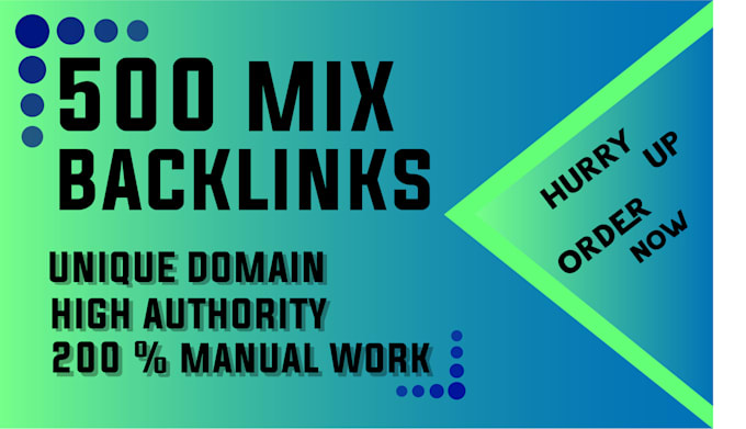 Gig Preview - 500 mixed powerful backlinks to boost your SEO rankings