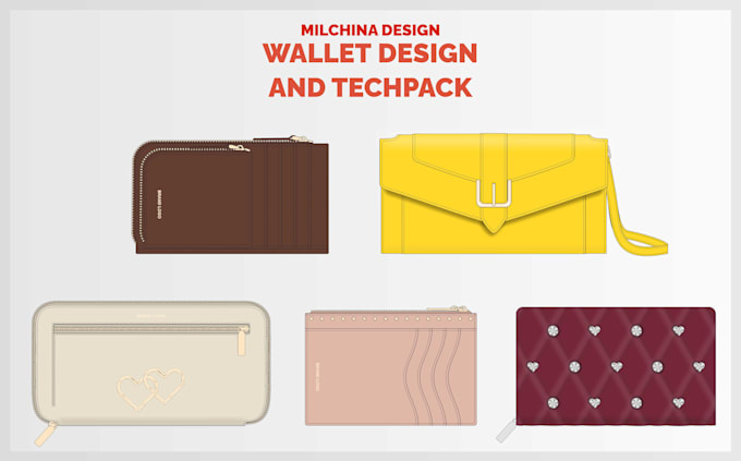 Gig Preview - Design a wallet collection with techpacks for production