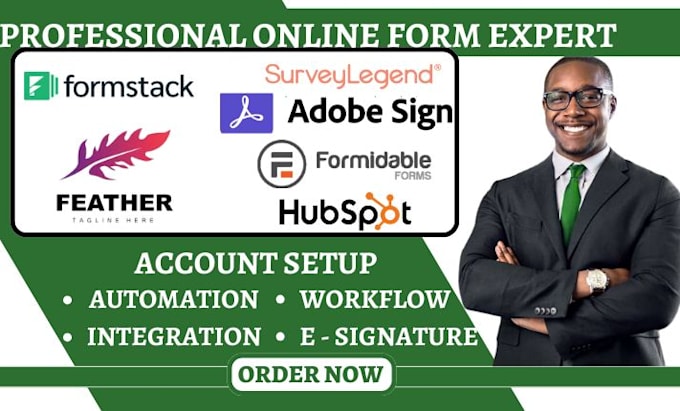 Gig Preview - Create form tools sign crm survey legend adobe  sign feathery pabbly form crm