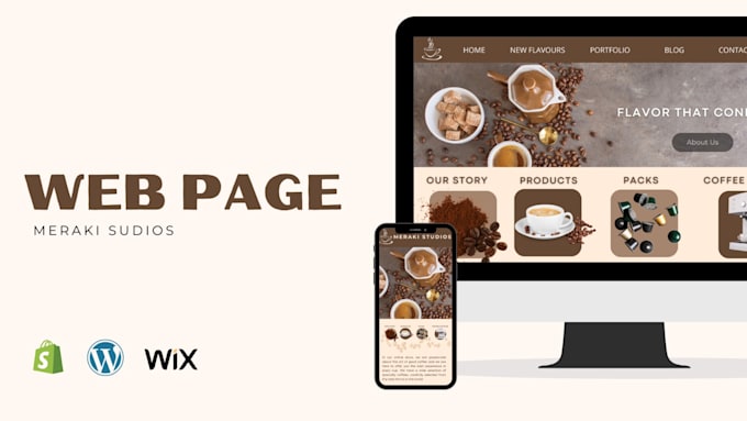 Gig Preview - Design a responsive website with wordpress, shopify or wix