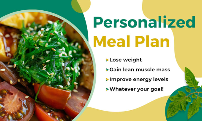 Gig Preview - Design a custom nutrition meal plan for your lifestyle goals