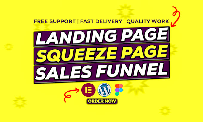 Gig Preview - Create wordpress landing page design, sales page, squeeze page, or sales funnel