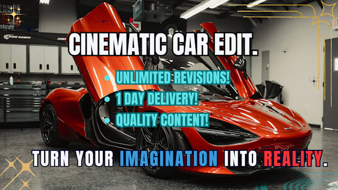 Gig Preview - Make a cinematic car edit