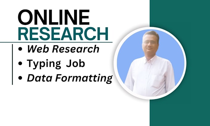 Bestseller - do data entry, online research, typing and web research