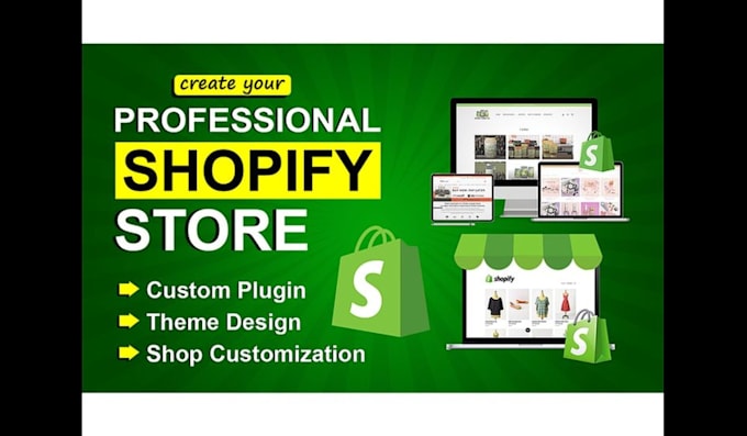 Gig Preview - Create shopify dropshipping store, shopify ecommerce store, shopify store design