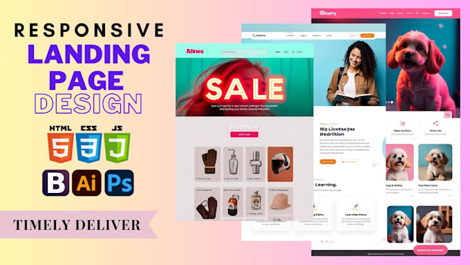 Bestseller - design responsive landing pages