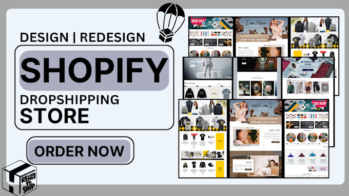 Gig Preview - Setup automated dropshipping shopify store ecommerce website shopify store desig