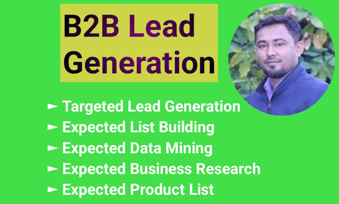 Gig Preview - Provide b2b lead generation and GEO targeted lead processing services