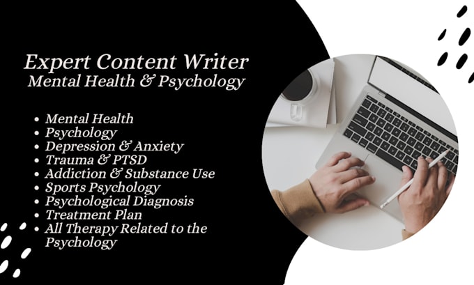 Gig Preview - Write content on mental health and  psychology