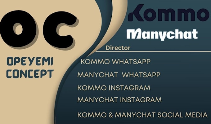 Gig Preview - Manychat, kommo, manychat whatsapp, instagram, kommo whatsapp, instagram, lite