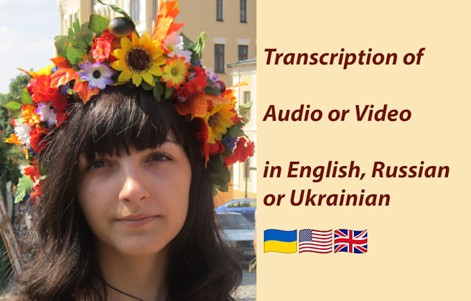 Gig Preview - Transcribe audio to text and do video transcription