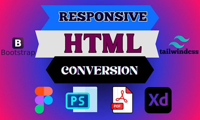 Bestseller - convert psd to html figma to html to bootstrap tailwind css with resposive