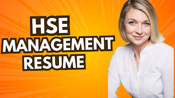 Gig Preview - Do professionally crafted hse management resume to elevate your career