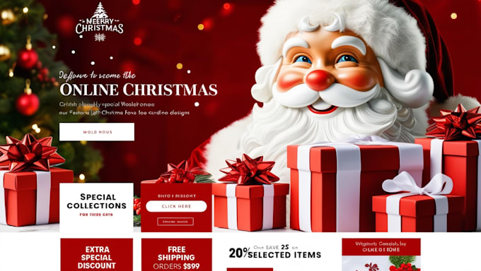 Gig Preview - Create christmas shopify store festive christmas dropshipping