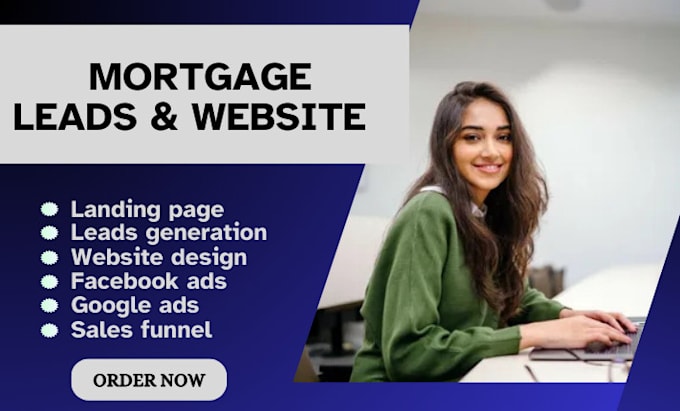 Gig Preview - Create a professional mortgage landing page, mortgage website, and loan website