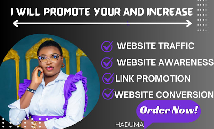 Gig Preview - Do website promotion and link promotion to increase website traffic