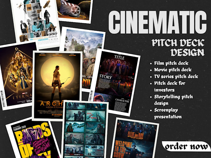 Gig Preview - Professional cinematic pitch deck design for film TV projects