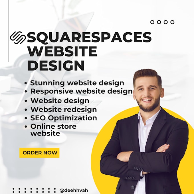 Gig Preview - Design a responsive squarespace website or redesign, develop squarespace website