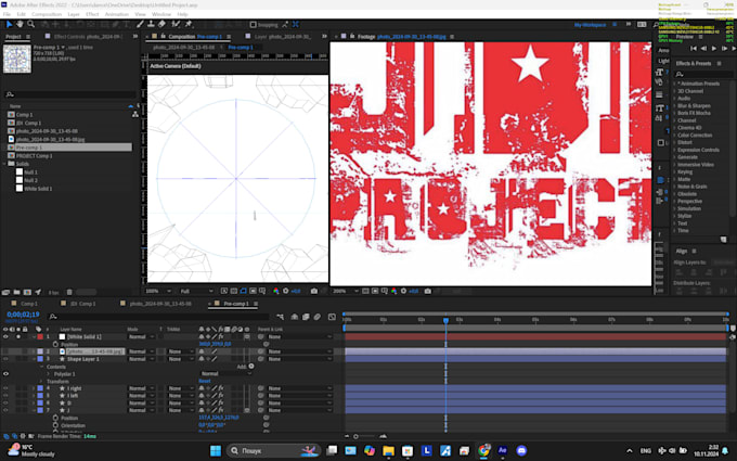 Gig Preview - Create dynamic visual in after effects for you project