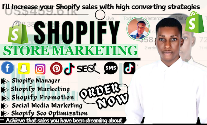 Gig Preview - Boost shopify store sales, ecommerce marketing tiktok shop ads to boost sales