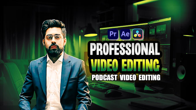 Gig Preview - Do professional podcast video editing