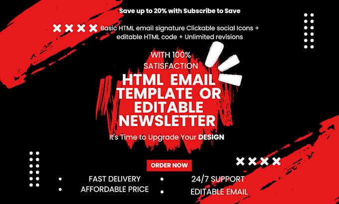 Gig Preview - Design clickable HTML email signature design for gmail, outlook, and more