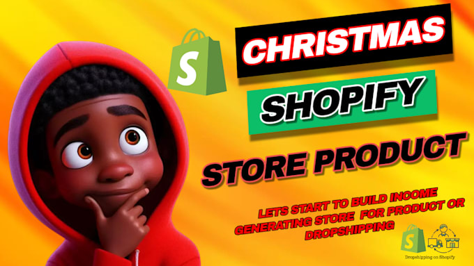 Gig Preview - Build festive shopify christmas and new year store, holiday dropshipping website