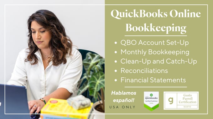 Gig Preview - Be your quickbooks online bookkeeper